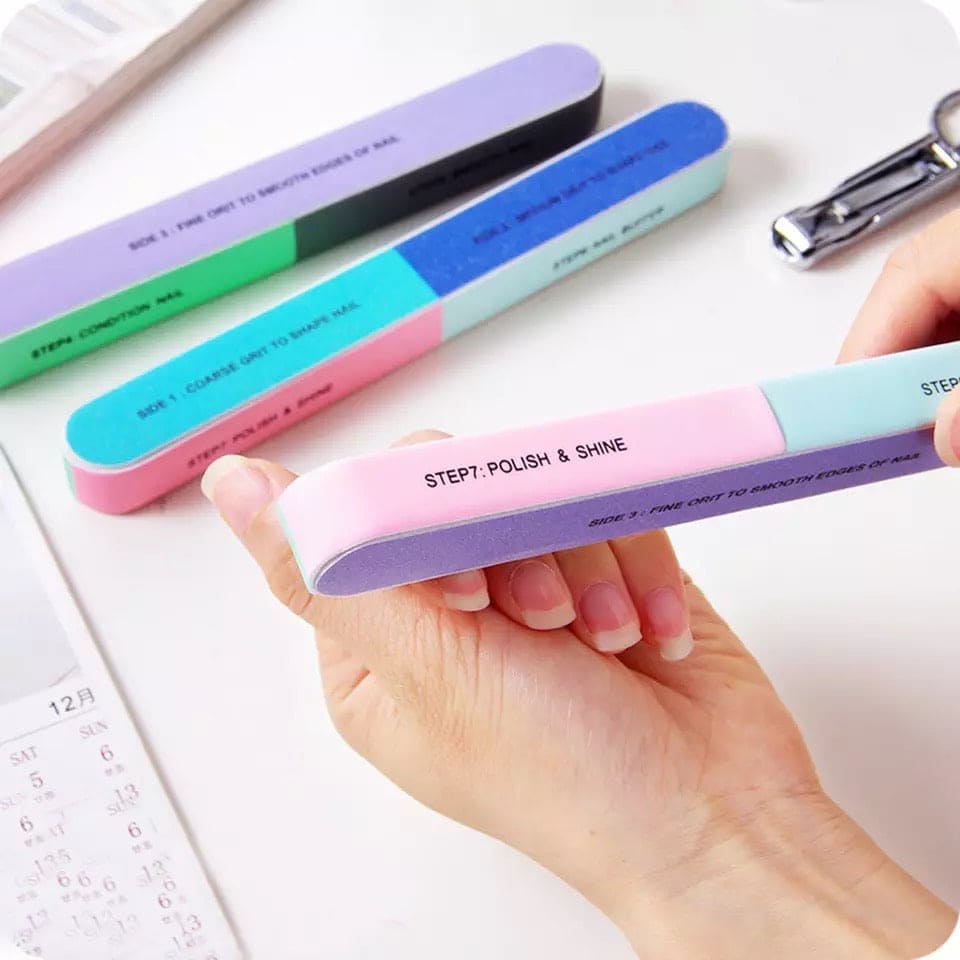 7 Faced Sandpaper Nail File Knives Nail Tool, Nail File Double Side Buffing Bar, Seven Sided Nail Files Polishing Tool, Manicure Pedicure Professional File Nail Art Sanding Nail Buffer 7 Faced Sandpaper Nail File Knives Nail Tool, Nail File Double Side Buffing Bar, Seven Sided Nail Files Polishing Tool, Manicure Pedicure Professional File Nail Art Sanding Nail Buffer